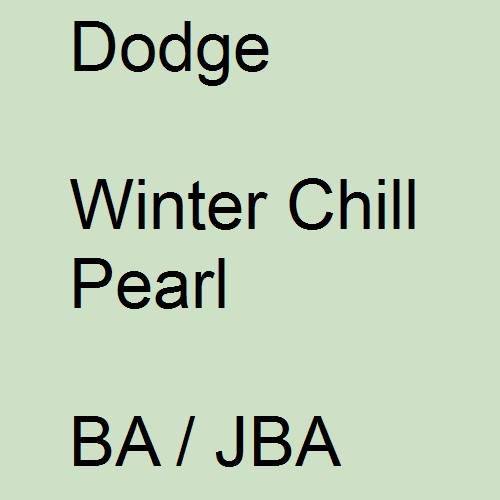 Dodge, Winter Chill Pearl, BA / JBA.